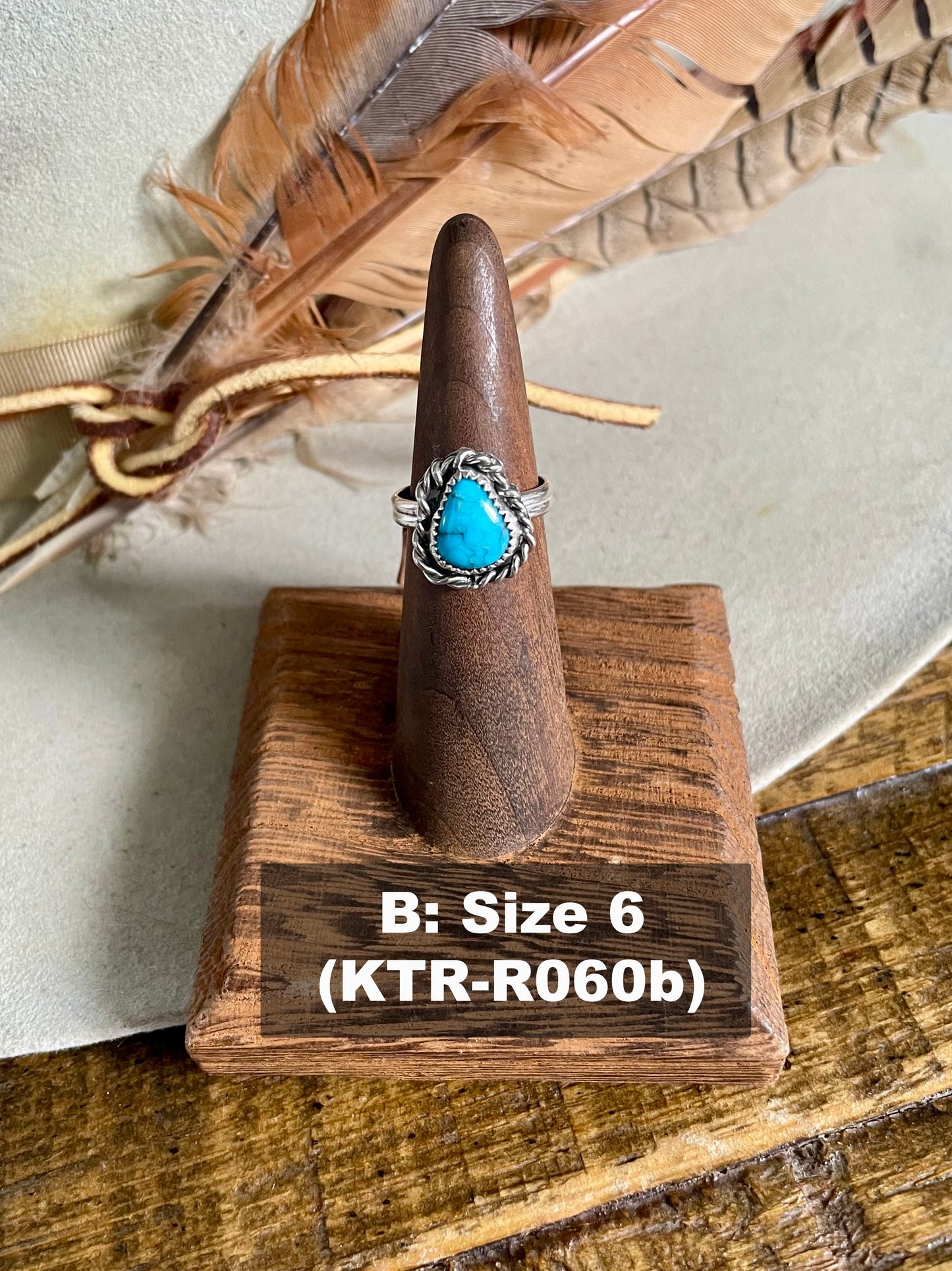 Kingman Turquoise Roper Ring