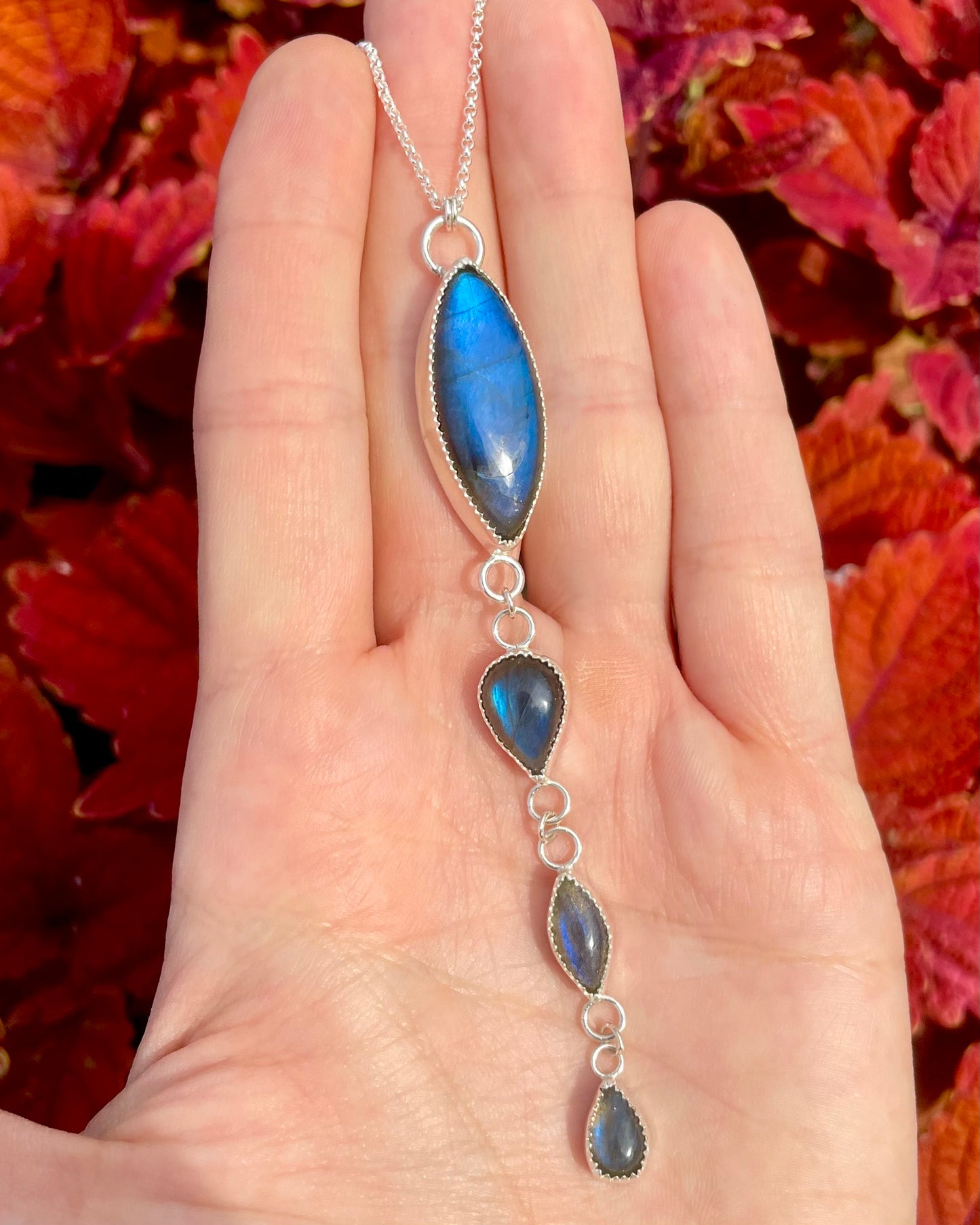 Labradorite Waterfall Necklace