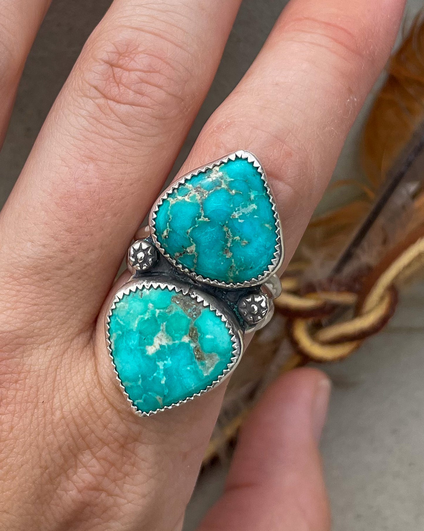 Emerald Valley Turquoise Drifter Ring (Size 9)