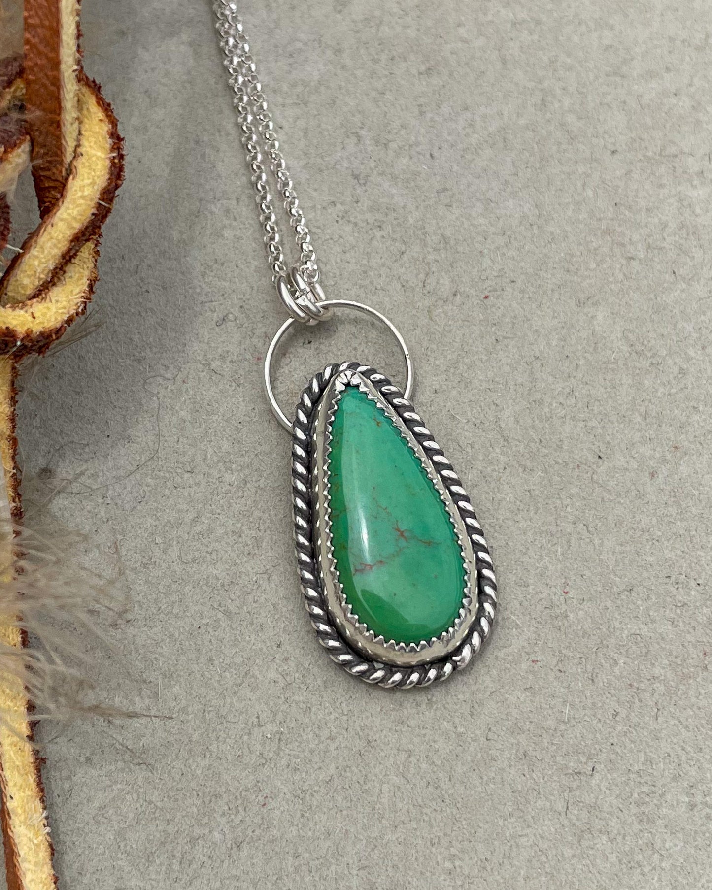 Green Turquoise Mountain Roper Necklace
