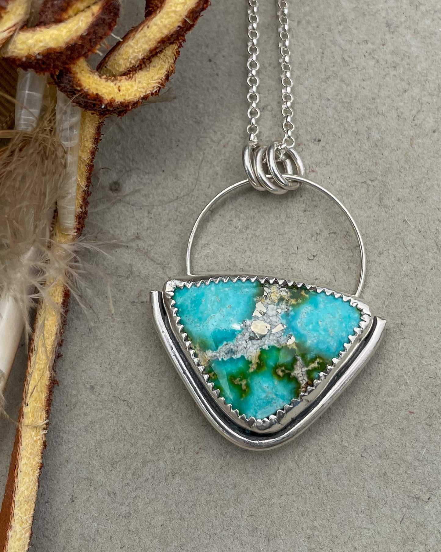 Sonoran Gold Triangular Necklace