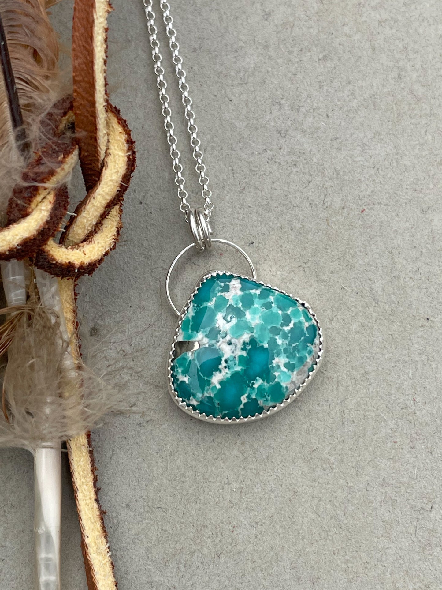 Emerald Valley Teardrop Necklace