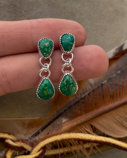 Emerald Valley Turquoise Drop Earrings