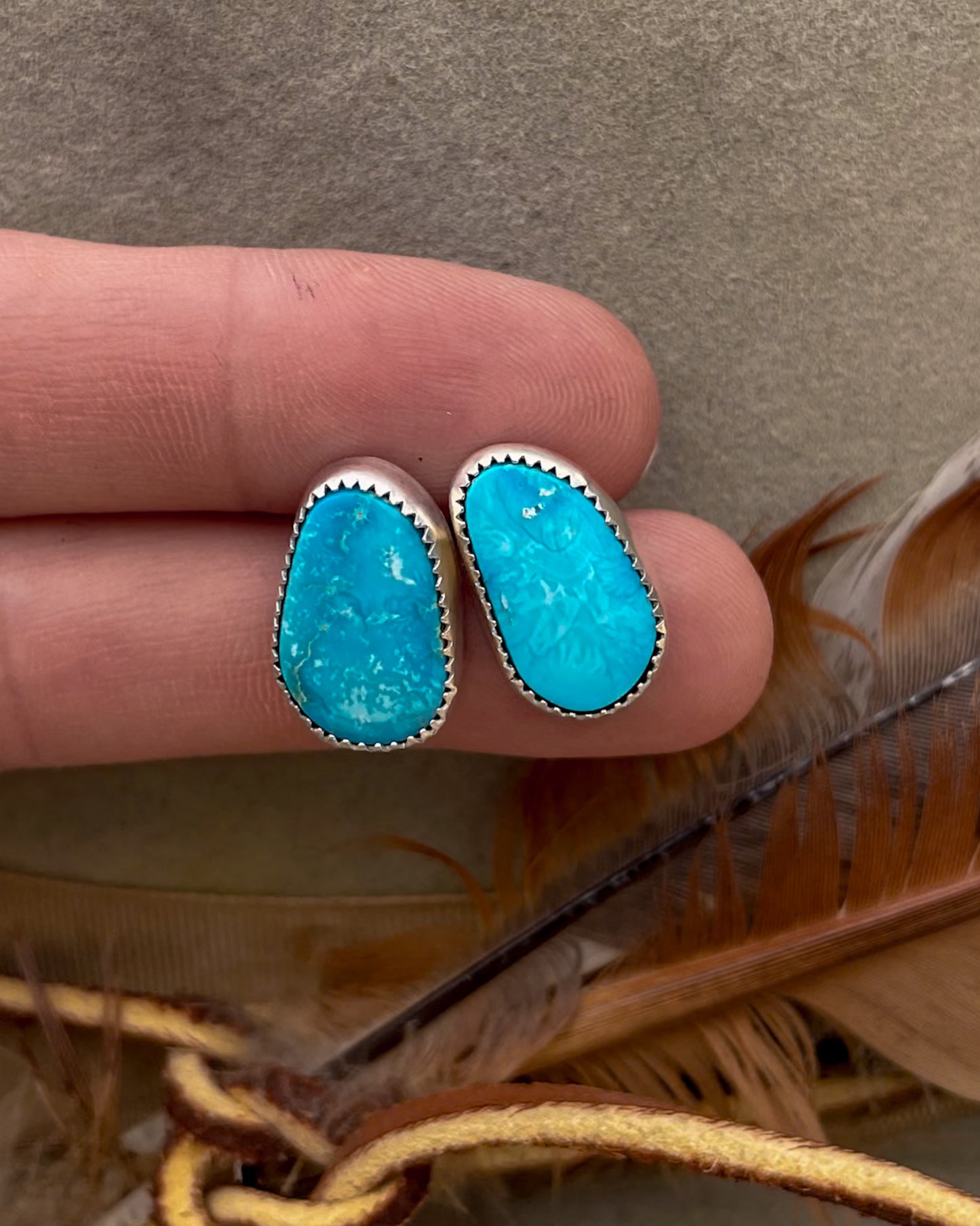 Sierra Bella Turquoise Stud Earrings