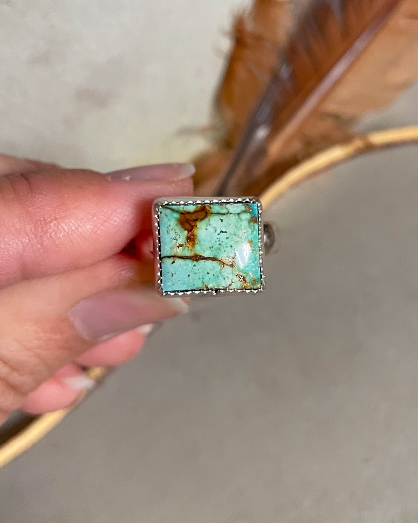 Natural Turquoise Mountain Everyday Rings