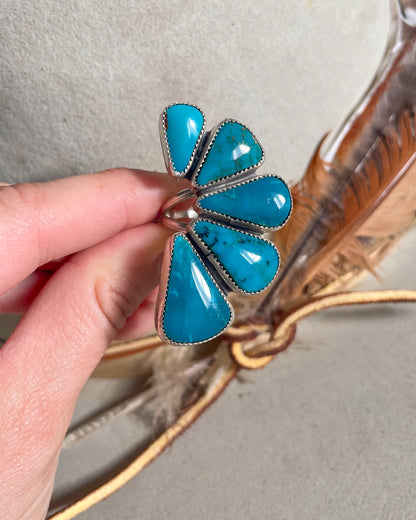 Peacock Royston Fan Cluster Ring (Size 9)