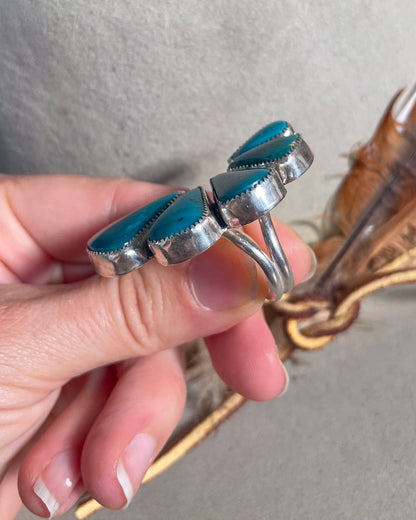 Peacock Royston Fan Cluster Ring (Size 9)