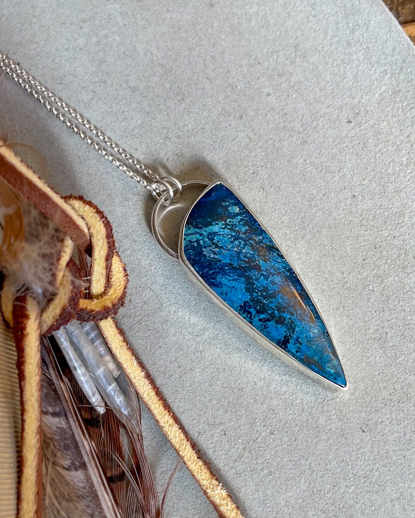Shattuckite Necklace