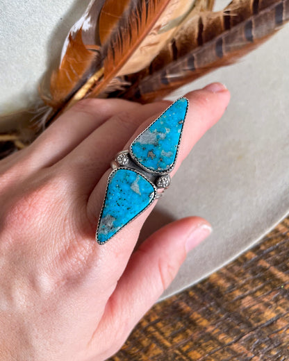 Ithaca Peak Turquoise Drifter Ring (Size 8)