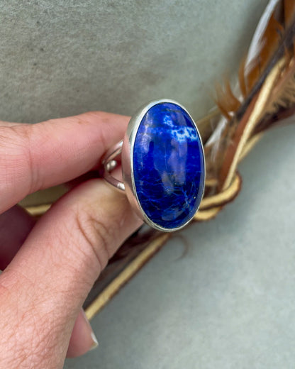 Lapis Lazuli Statement Ring (Size 9)