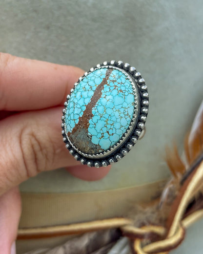 Natural #8 Turquoise Mesa Ring (Size 8)