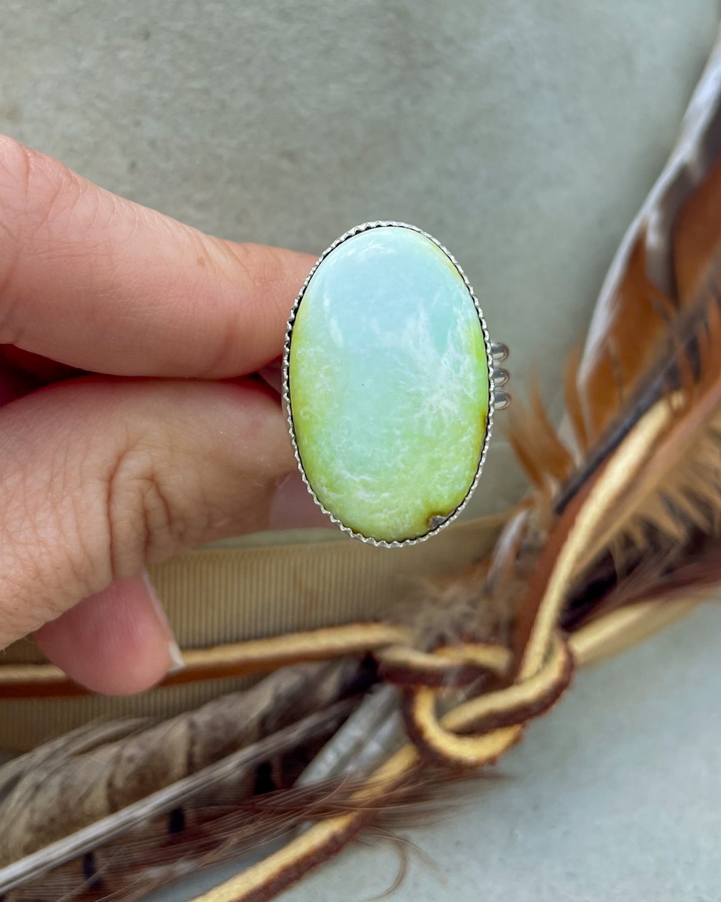 Palomino Variscite Ring (Size 9)