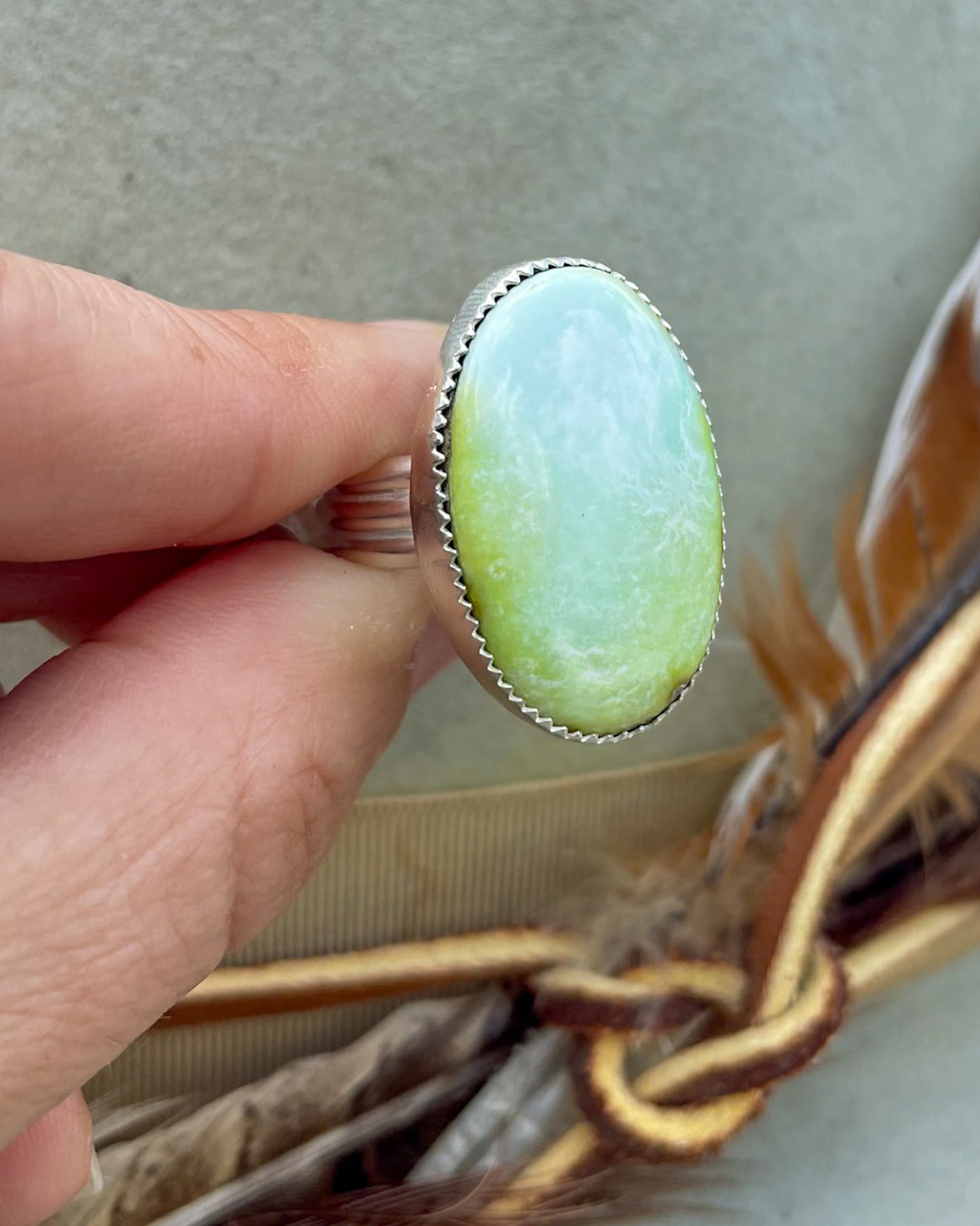 Palomino Variscite Ring (Size 9)