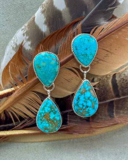 Turquoise Mountain Drop Earrings