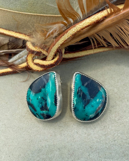 Black Buffalo Statement Earrings
