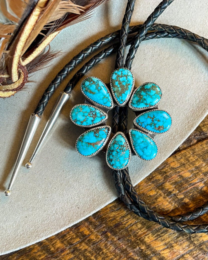 Turquoise Mountain Circle Bolo