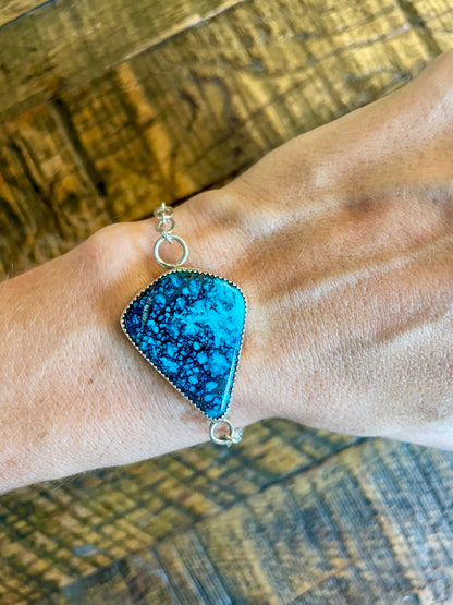 Moon River Turquoise Link Bracelet