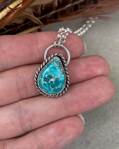 White Water Turquoise Roper Necklace