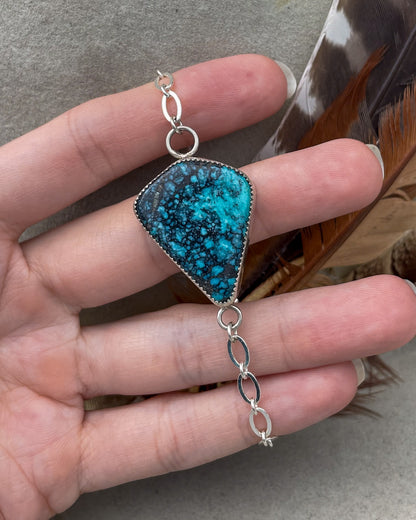 Moon River Turquoise Link Bracelet