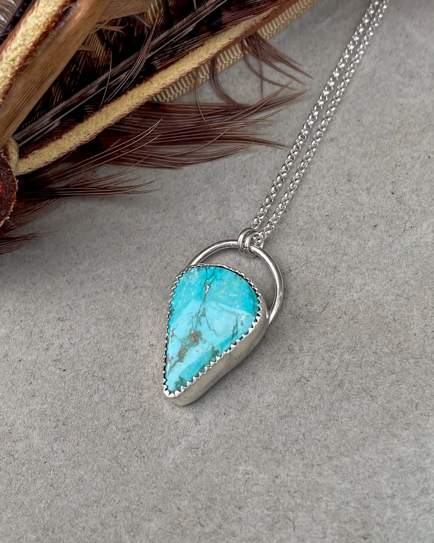 Natural Turquoise Mountain Everyday Turquoise Necklace