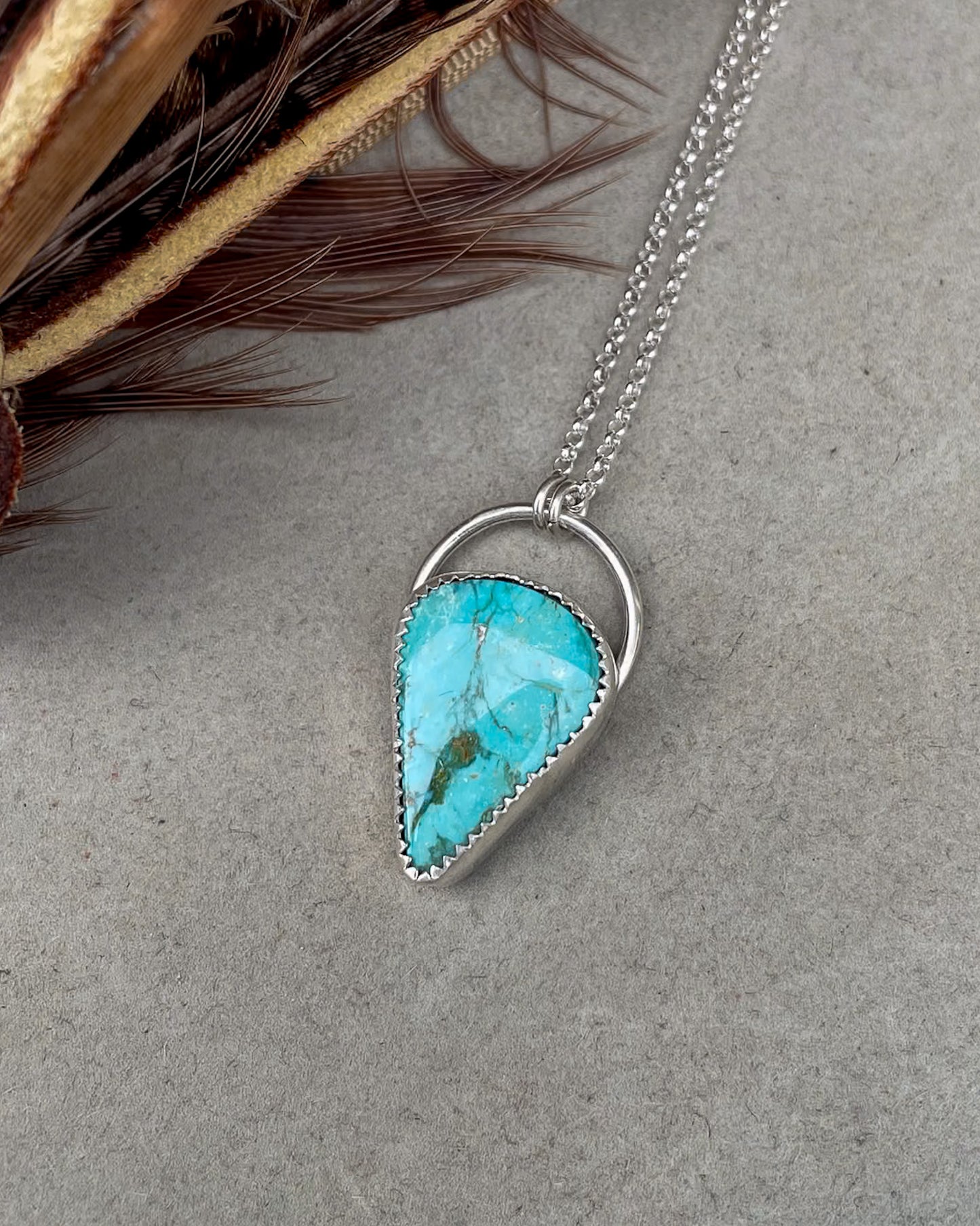 Natural Turquoise Mountain Everyday Turquoise Necklace