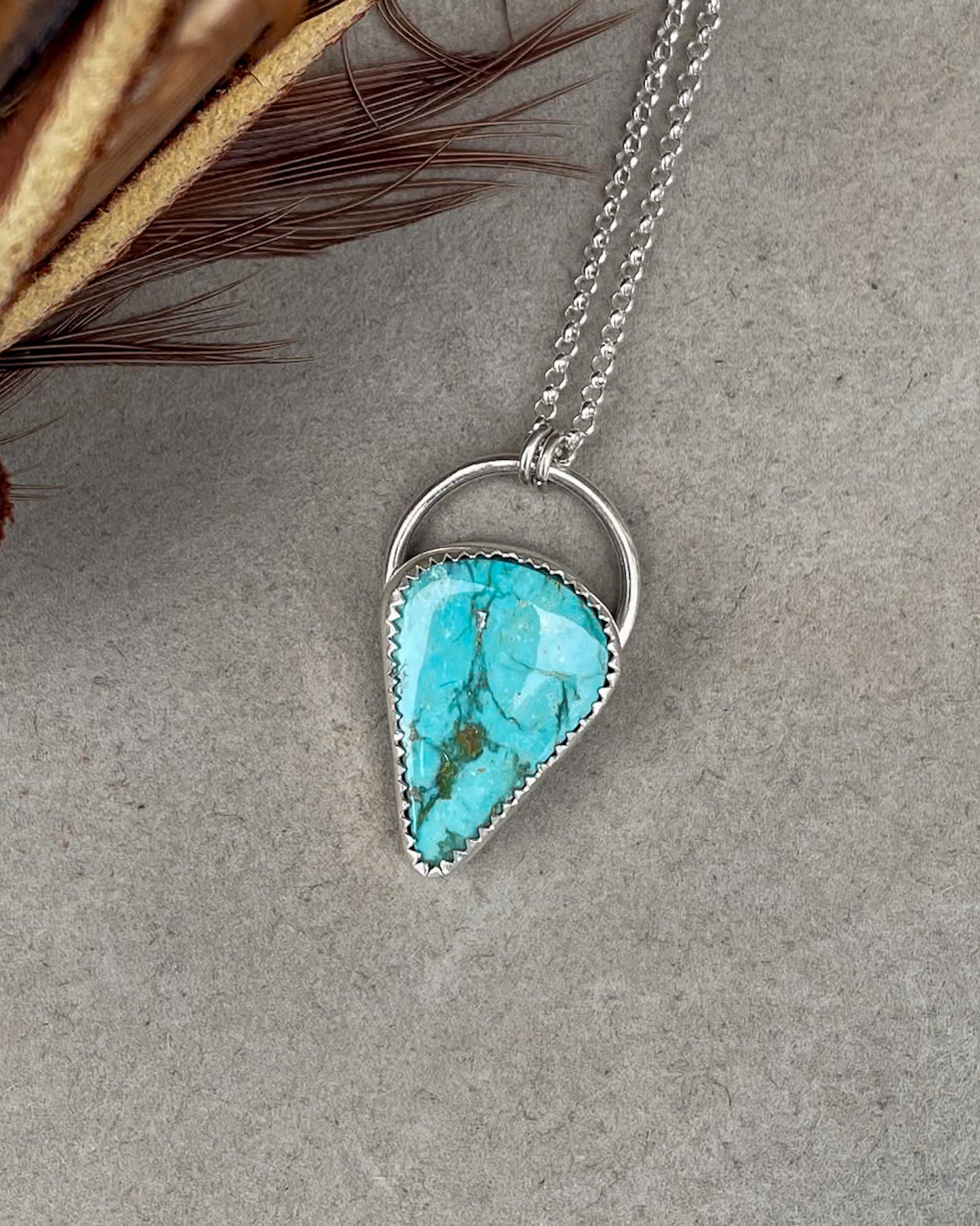 Natural Turquoise Mountain Everyday Turquoise Necklace