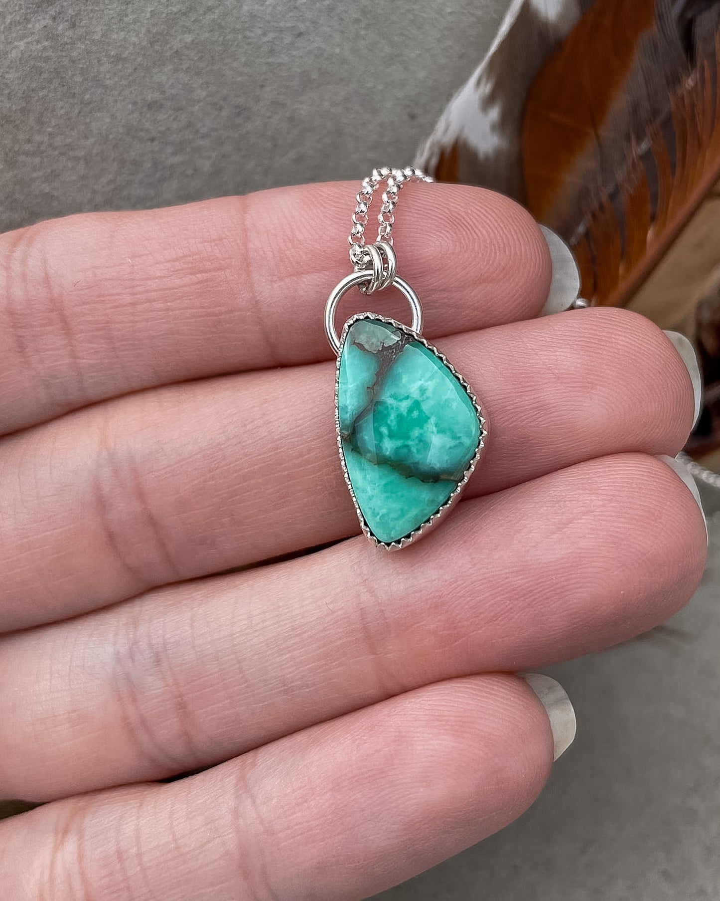 Natural Damale Variscite Everyday Necklace