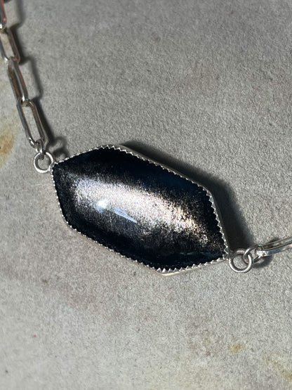 Gold Sheen Obsidian Choker