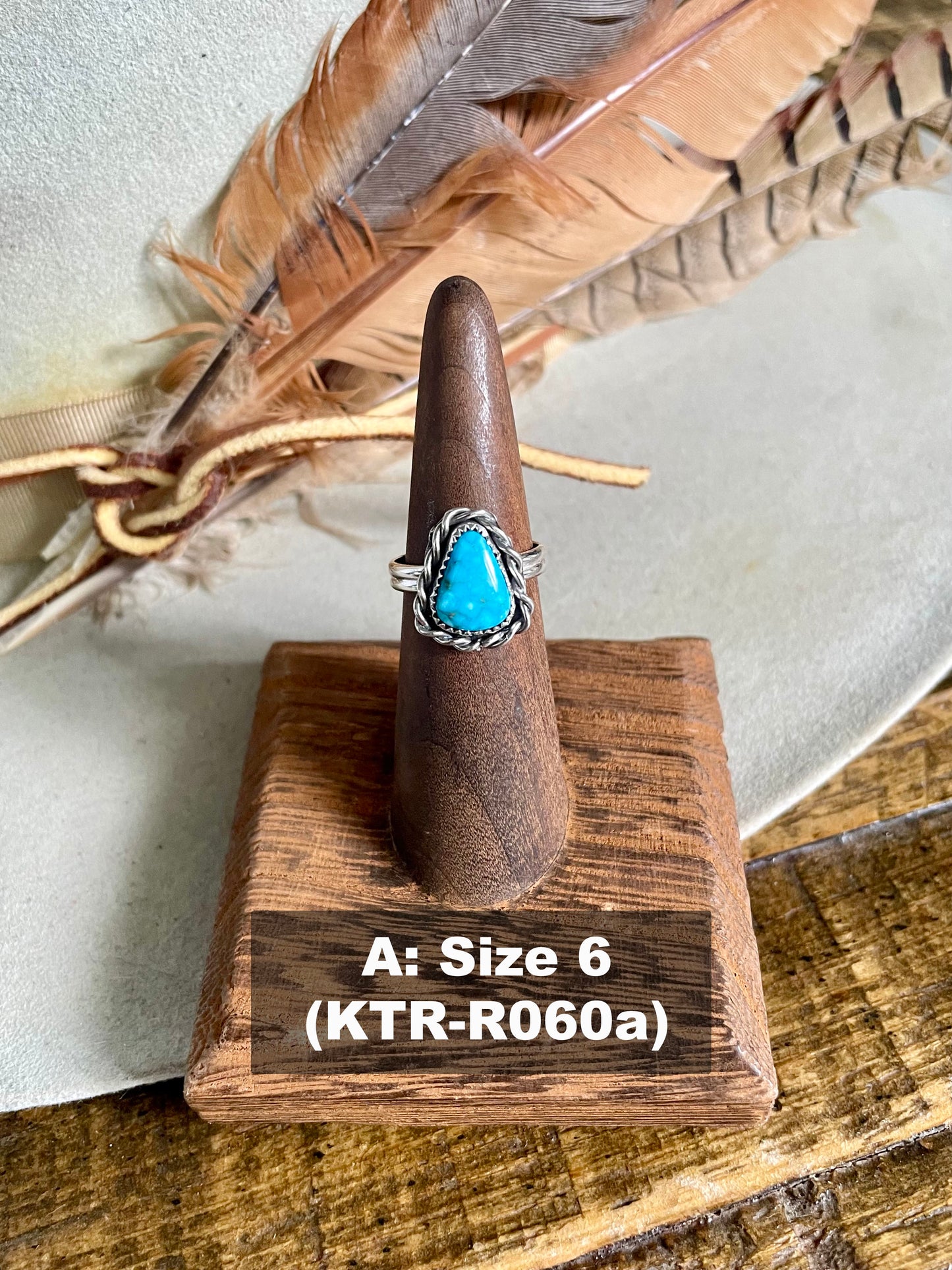 Kingman Turquoise Roper Ring