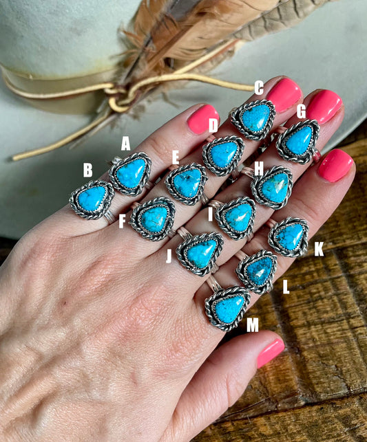 Kingman Turquoise Roper Ring