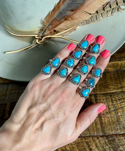 Kingman Turquoise Roper Ring