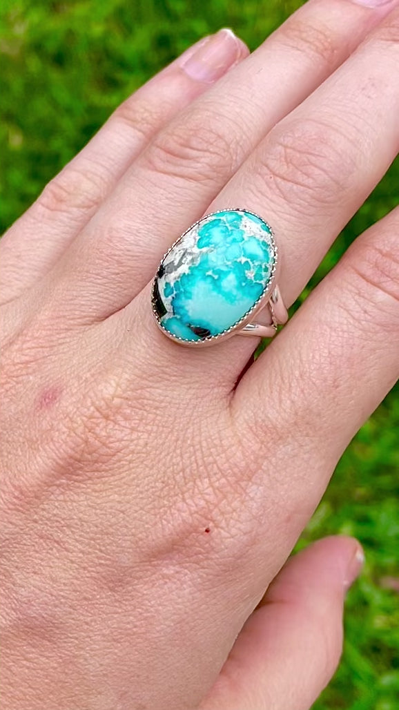 White Water Turquoise Ring – Lisa Marie Studios