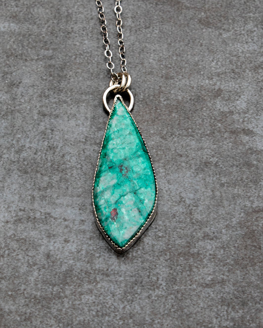 Statement Chrysocolla Necklace