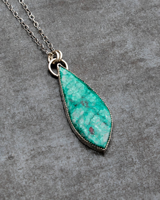 Statement Chrysocolla Necklace