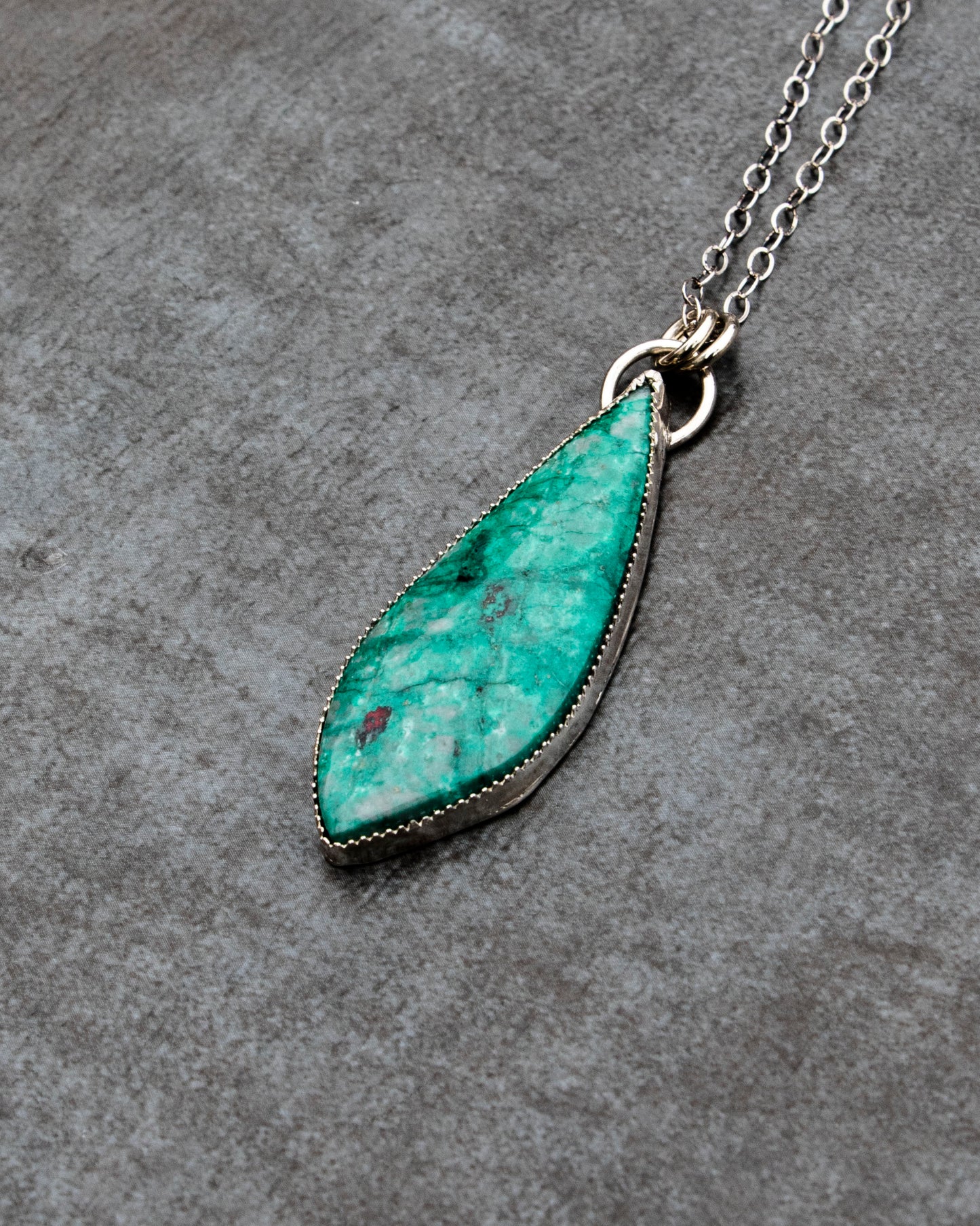 Statement Chrysocolla Necklace