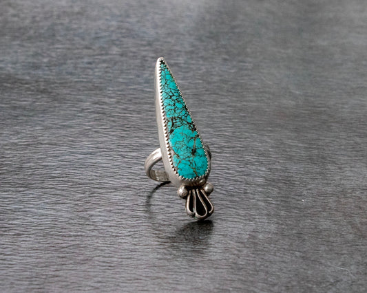 Blue Moon Turquoise Statement Ring Size 6