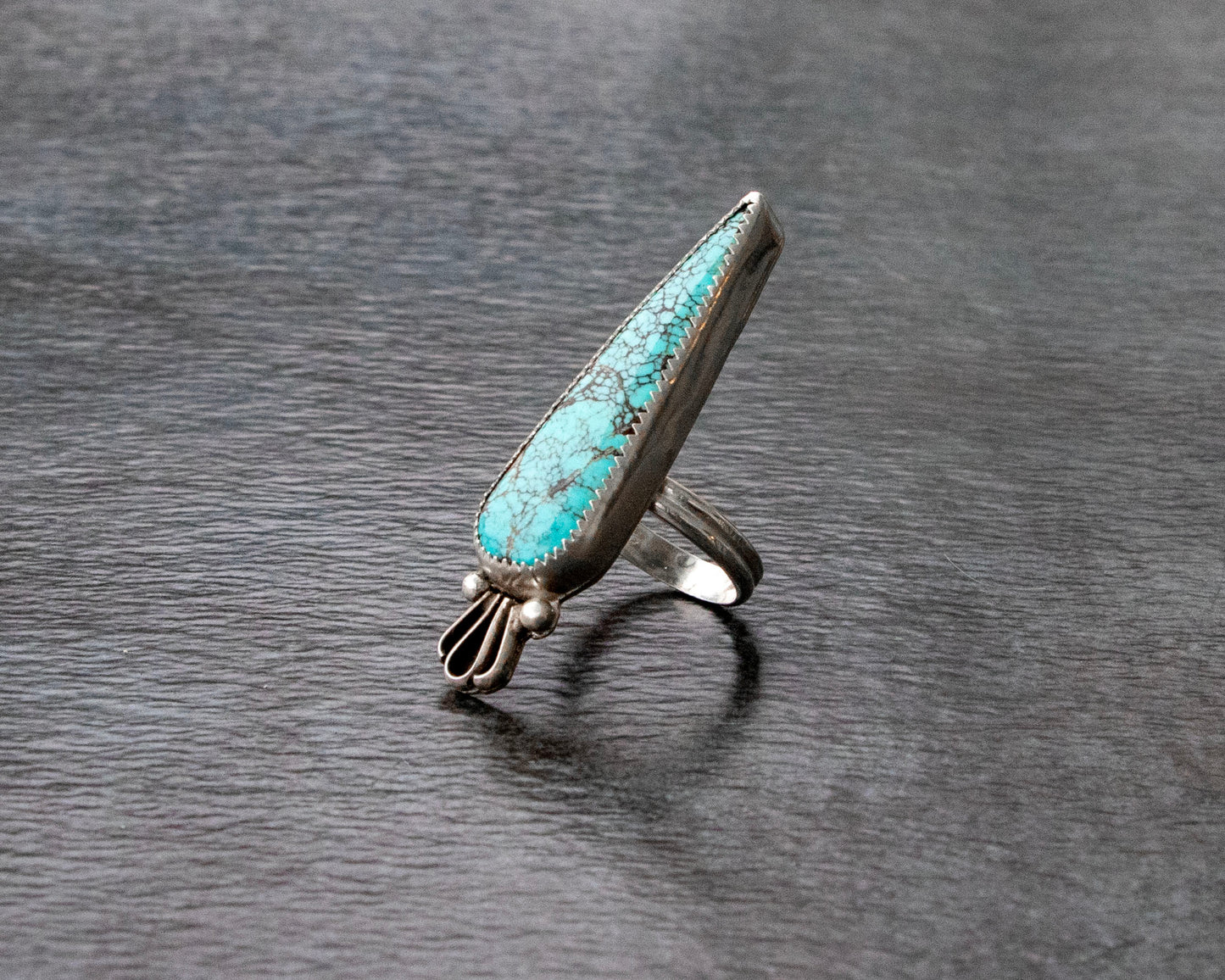 Moon River Turquoise Statement Ring Size 6