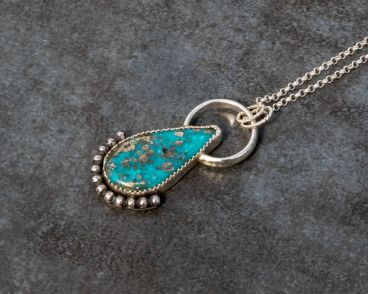 Kingman Birdseye Turquoise Necklace